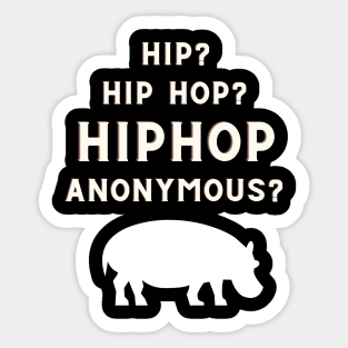 Hip Hop Anonymous Sticker